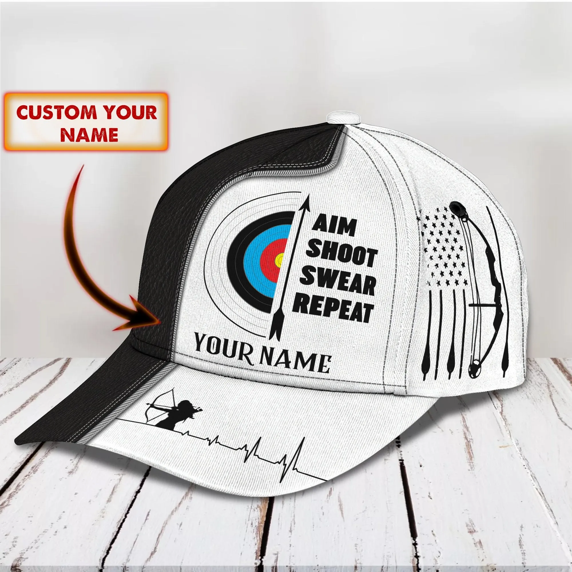 3D Classic Cap Archery S Personalized Name Cap Namashops