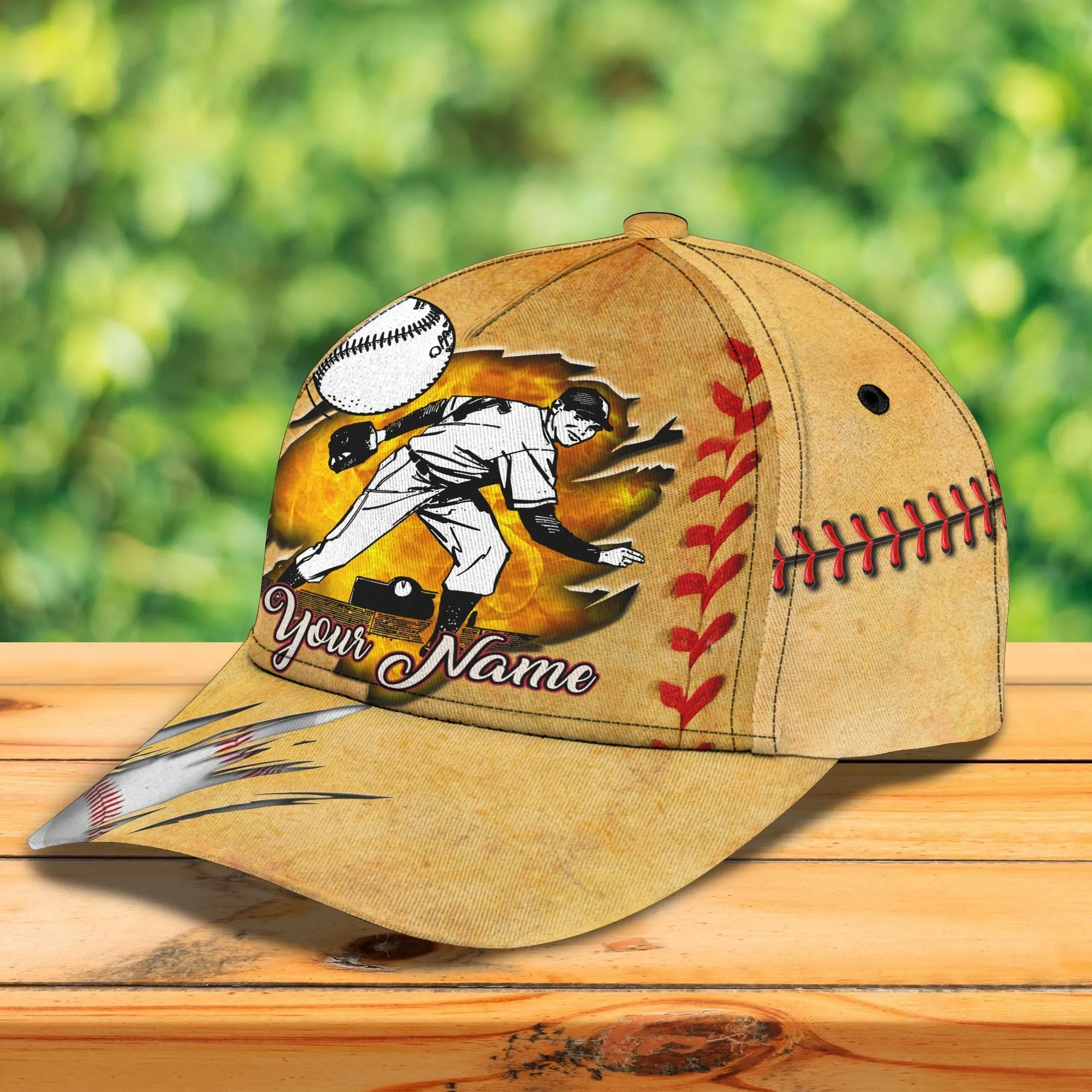 3D Classic Cap Baseball D Personalized Name Cap Namashops