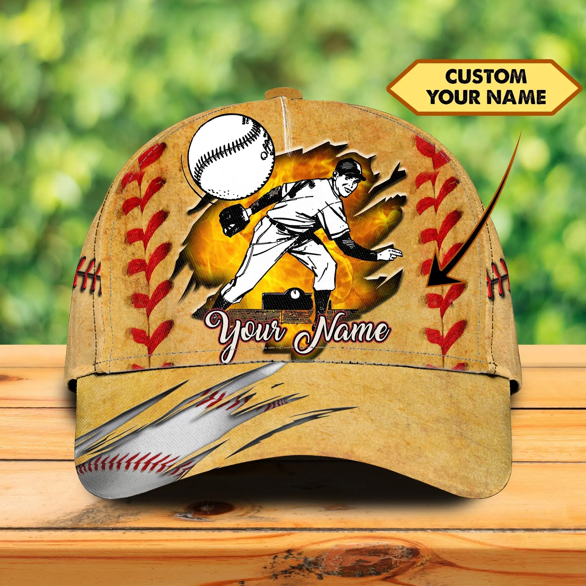 3D Classic Cap Baseball D Personalized Name Cap Namashops