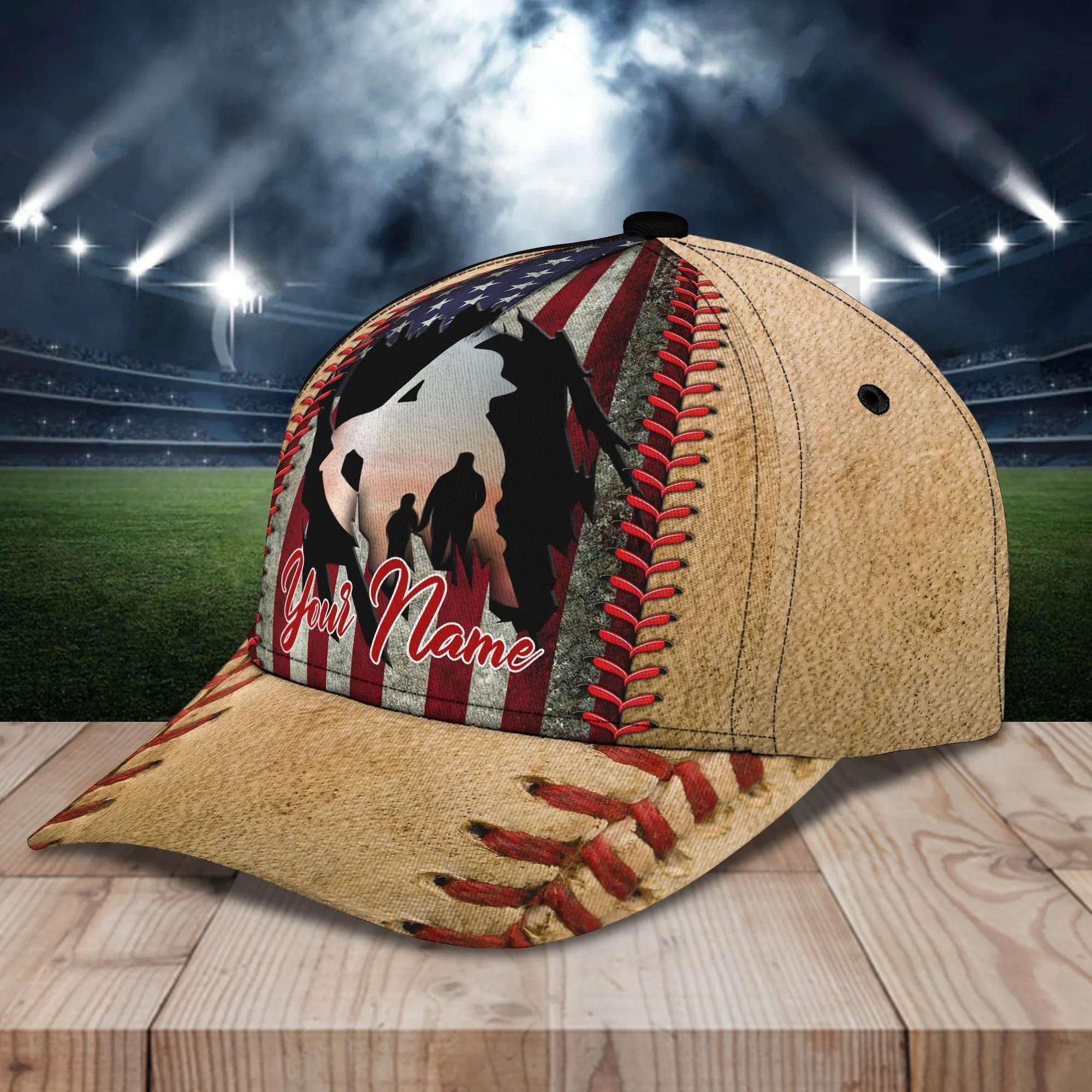 3D Classic Cap Baseball Son Personalized Name Cap Namashops