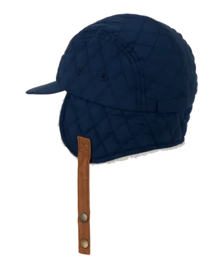 Beanie - Baby Boy - Trapper Palmers Navy (0-2 years)