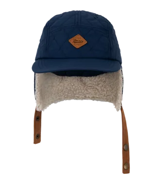 Beanie - Baby Boy - Trapper Palmers Navy (0-2 years)