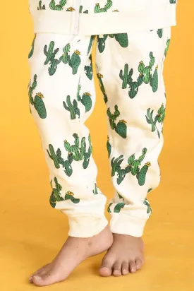 CACTUS FLEECE JOGGER - WHITE