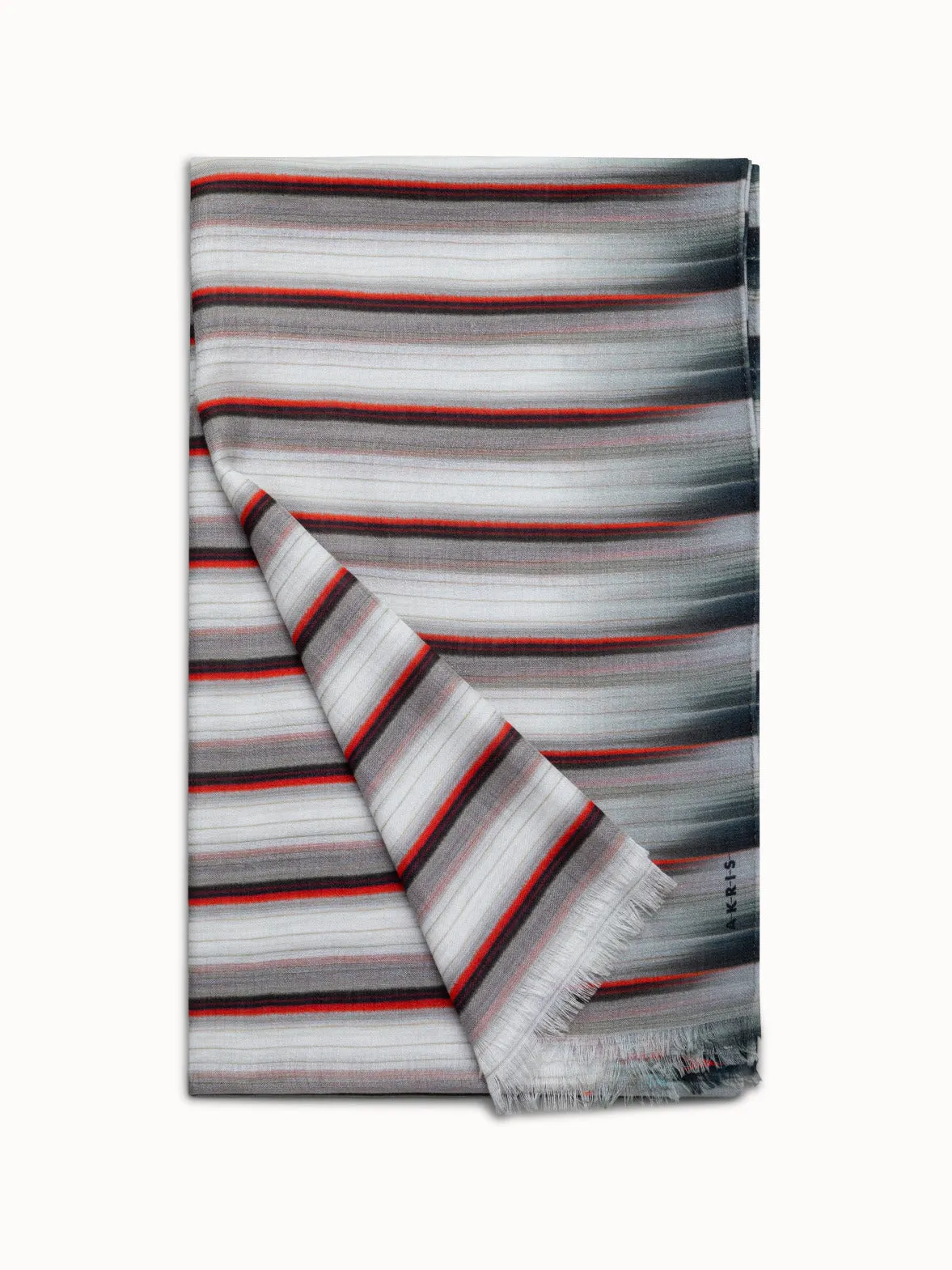 Cashmere Silk Scarf with Formula One Print