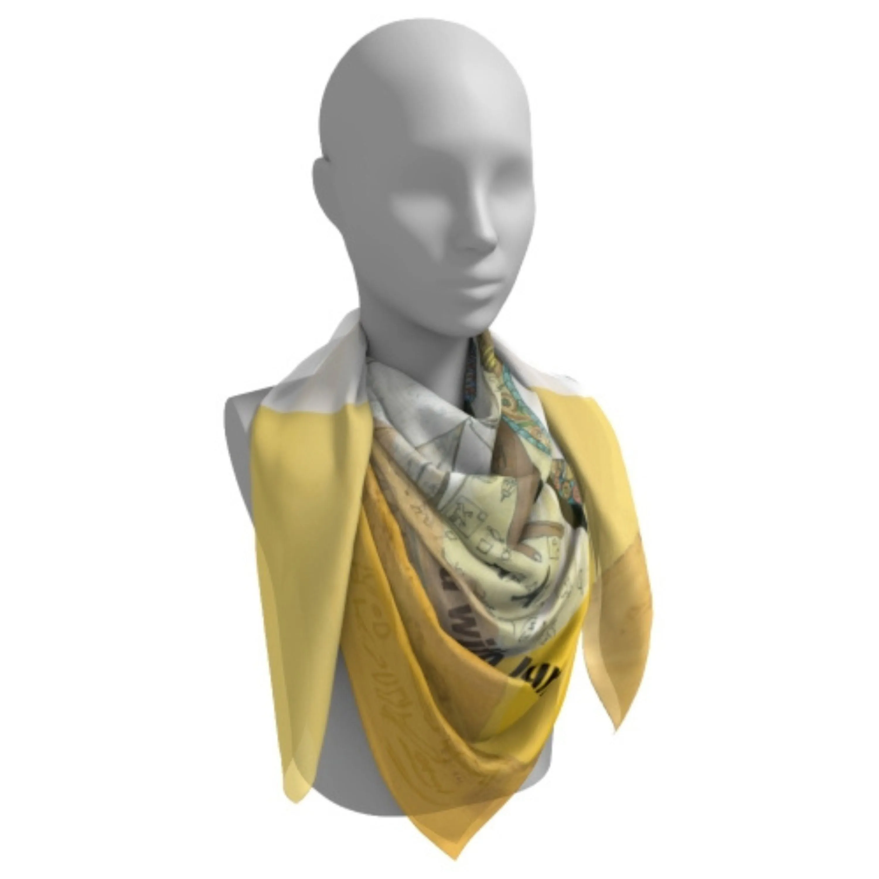 Cleopatra Silk Square Scarf