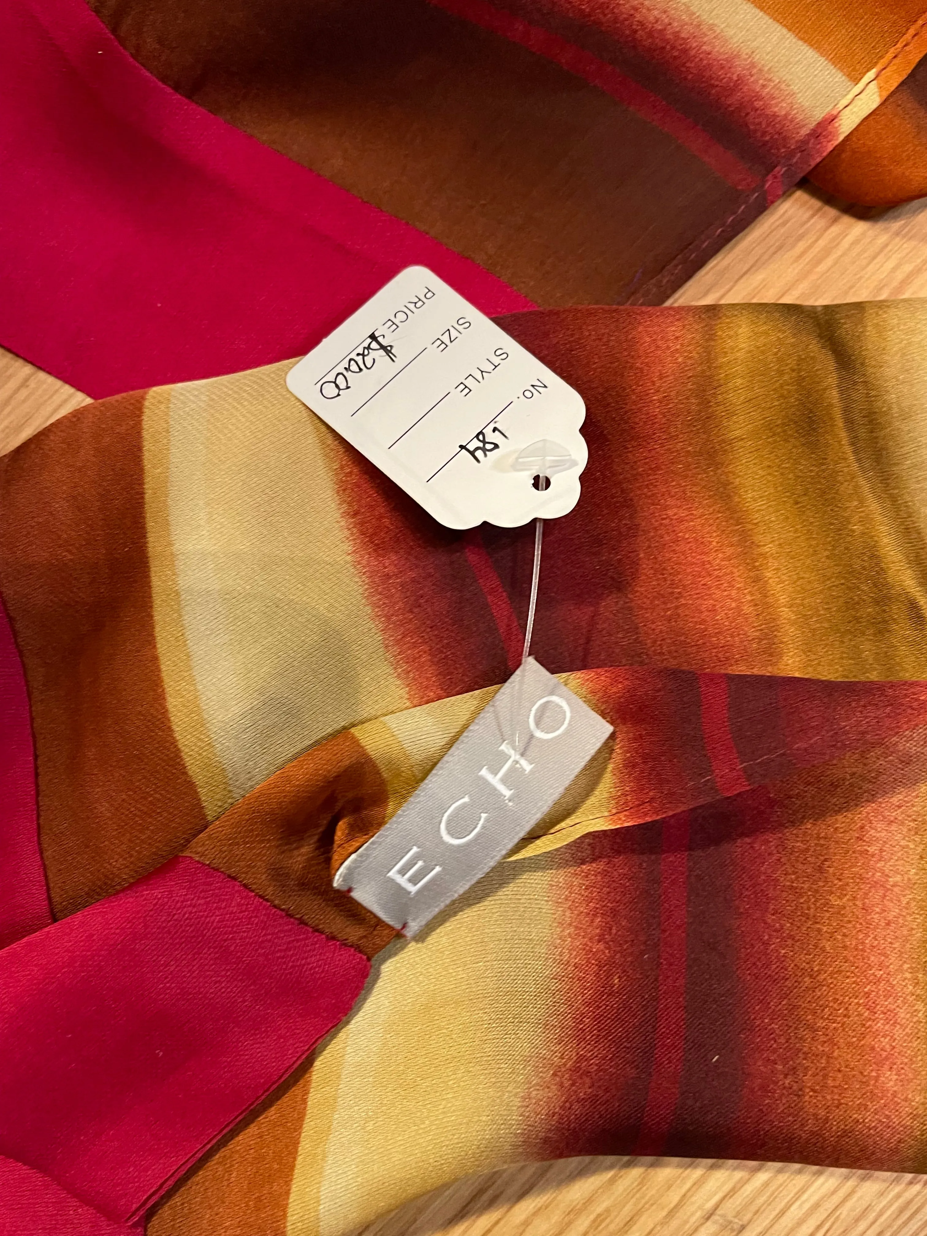 Designer Echo 100% Silk Oblong Scarf