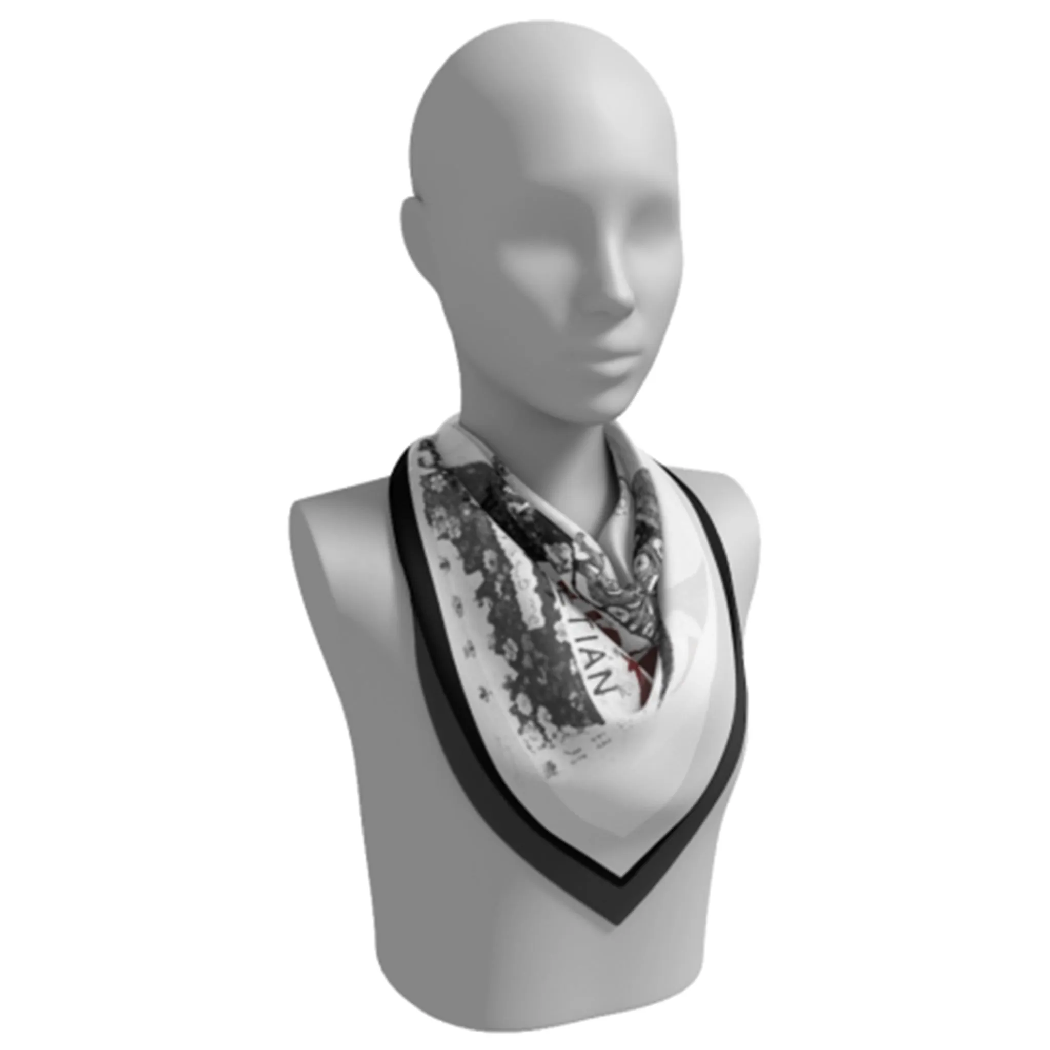 Empress Wu Zetian Silk Square Scarf