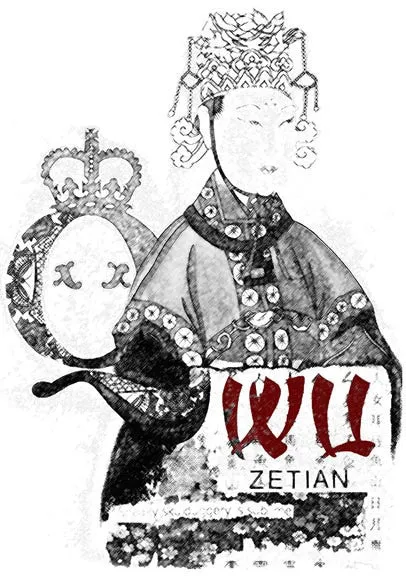 Empress Wu Zetian Silk Square Scarf