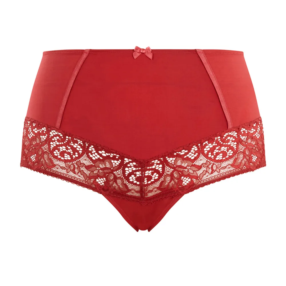 Estel High Waist Brief Raspberry