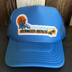 Hermosa Beach GOLDEN HOUR Trucker Hat - Col. Blue