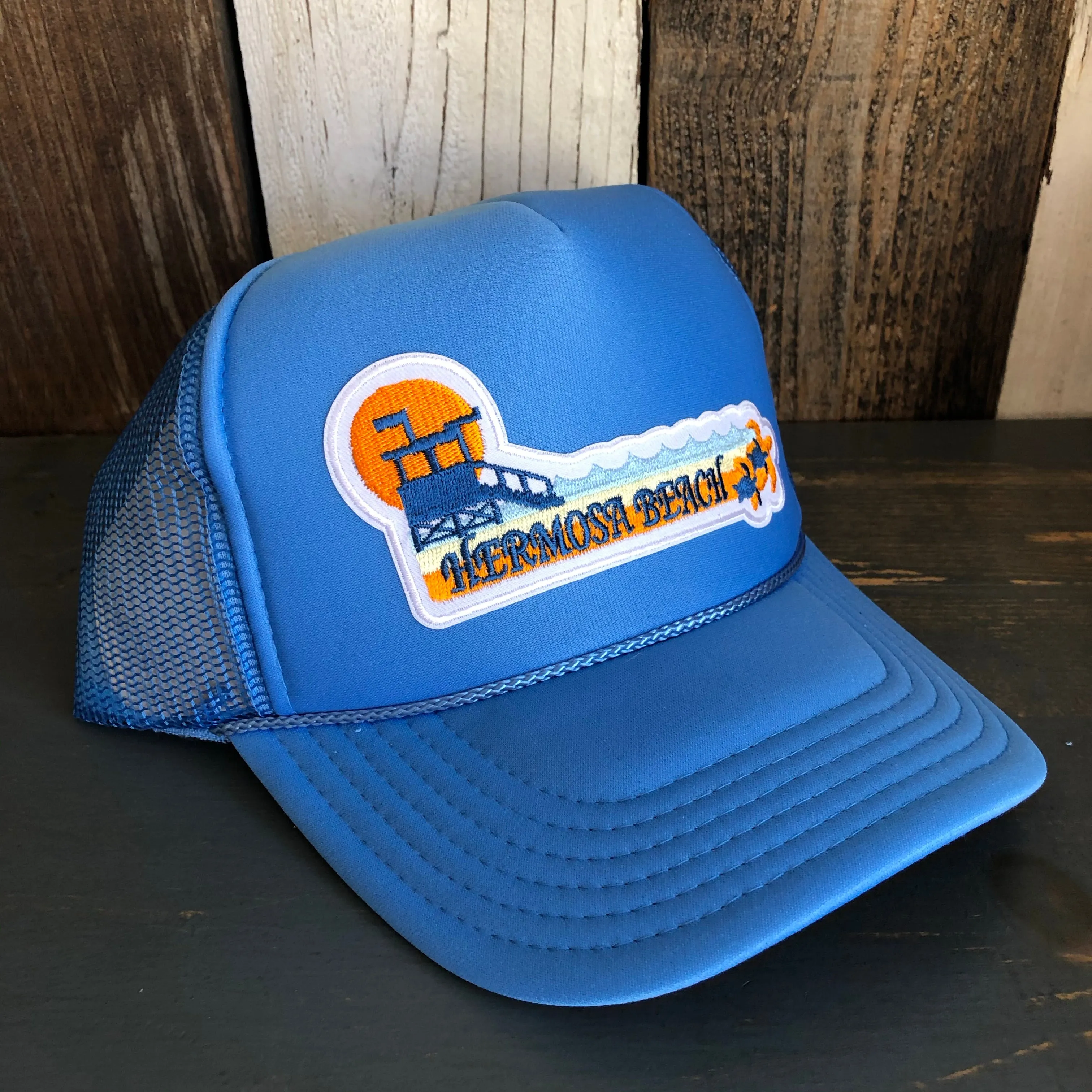 Hermosa Beach GOLDEN HOUR Trucker Hat - Col. Blue