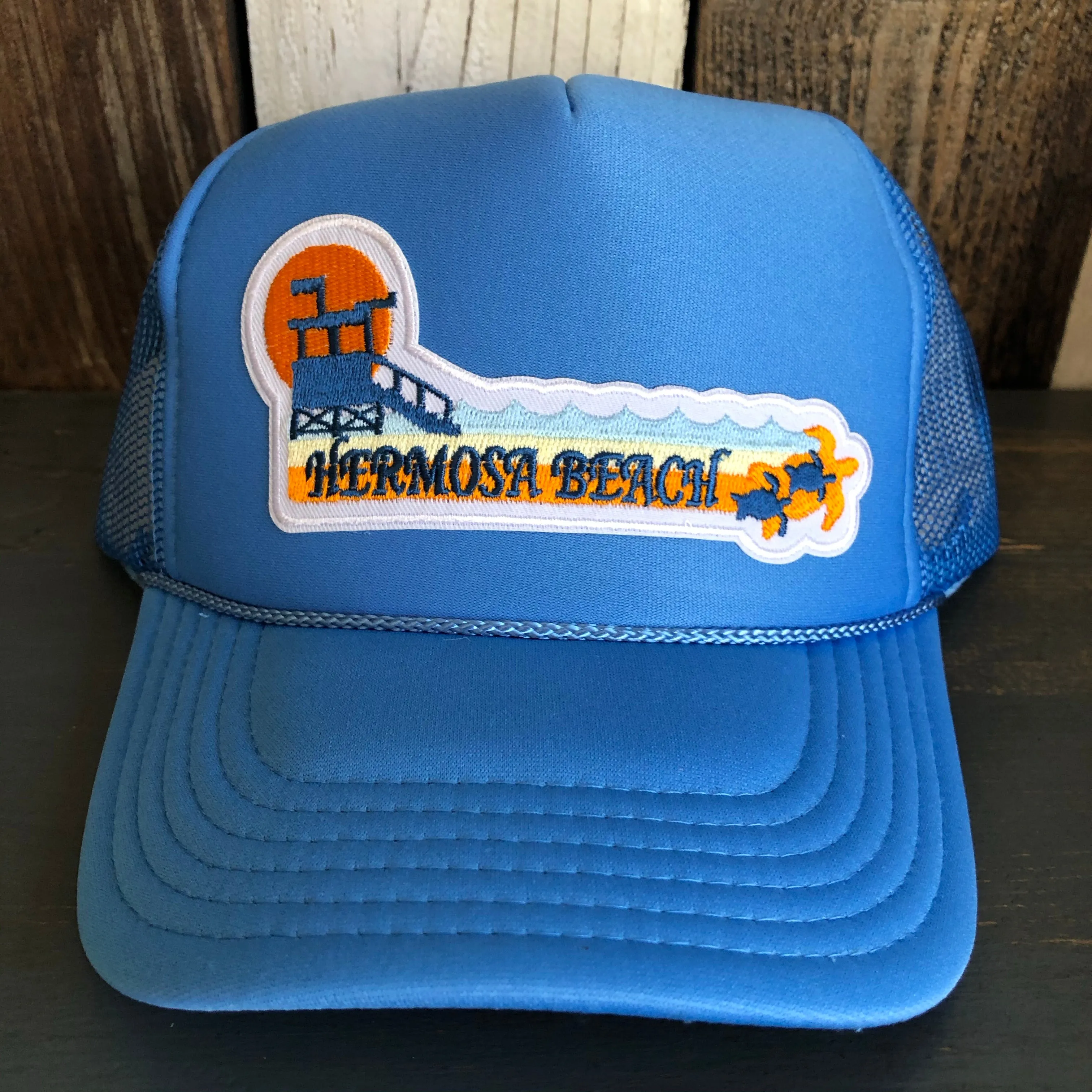 Hermosa Beach GOLDEN HOUR Trucker Hat - Col. Blue
