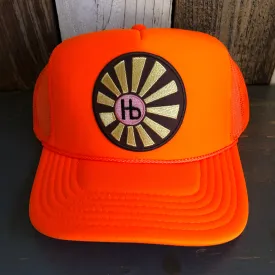 Hermosa Beach SUNBEAMS Trucker Hat - Neon Orange Hermosa Beach SUNBEAMS Trucker Hat - Neon Orange