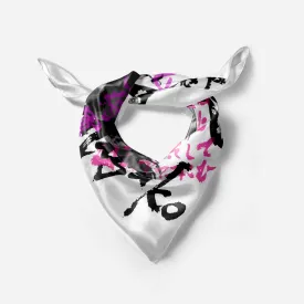 Hojo Masako Graffiti Silk Square Scarf