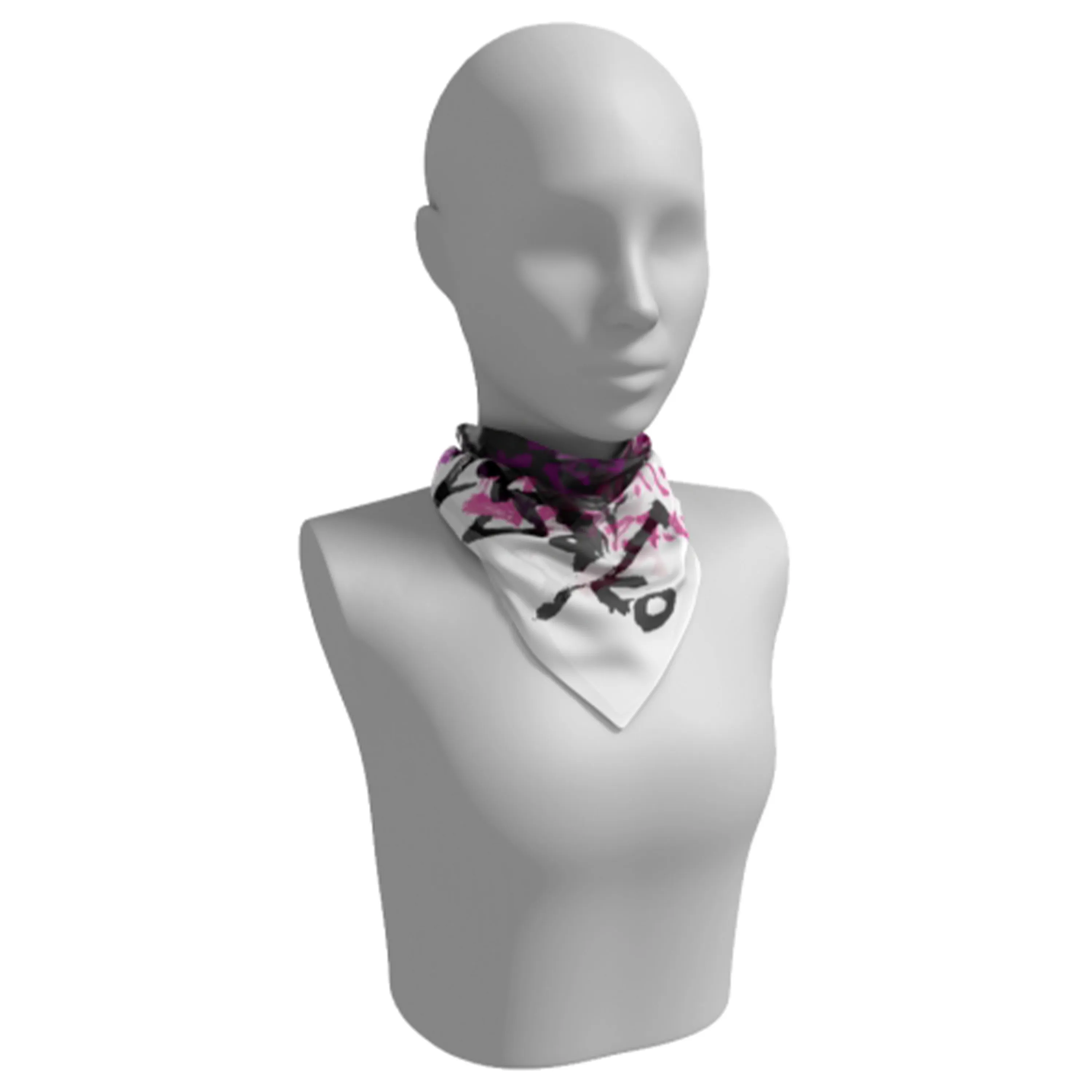 Hojo Masako Graffiti Silk Square Scarf
