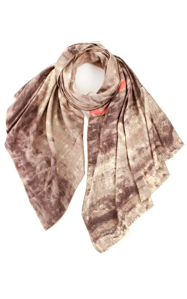 JC022521 Tie Dyed Pattern Scarf