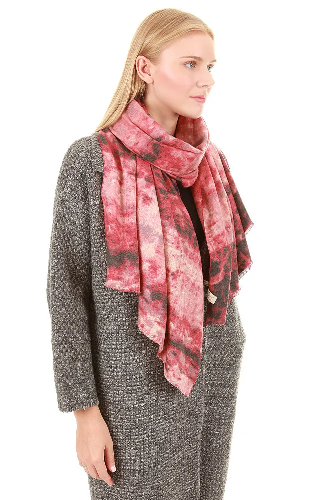 JC022521 Tie Dyed Pattern Scarf