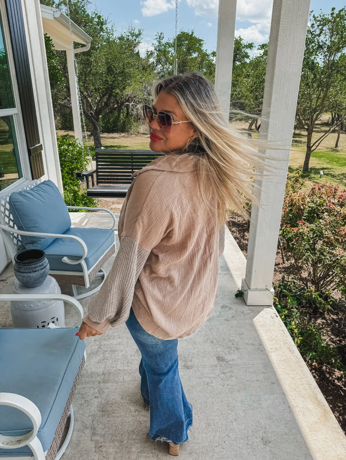 {Pre-Order} In the Moment Knit Sleeve Top *HALF PAYMENT DUE NOW, HALF DUE ON ARRIVAL*