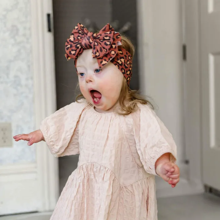 Printed Fab Headband Bow - Savannah by Baby Bling