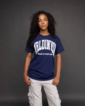 "Big Arch" Tee (Navy/Puff White)