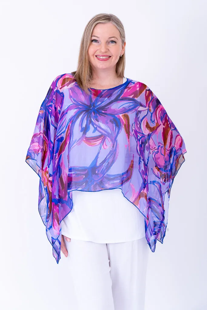 Silk Poncho, Lily Love